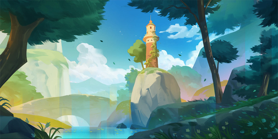 Lighthouse | Corinne Caro, digital